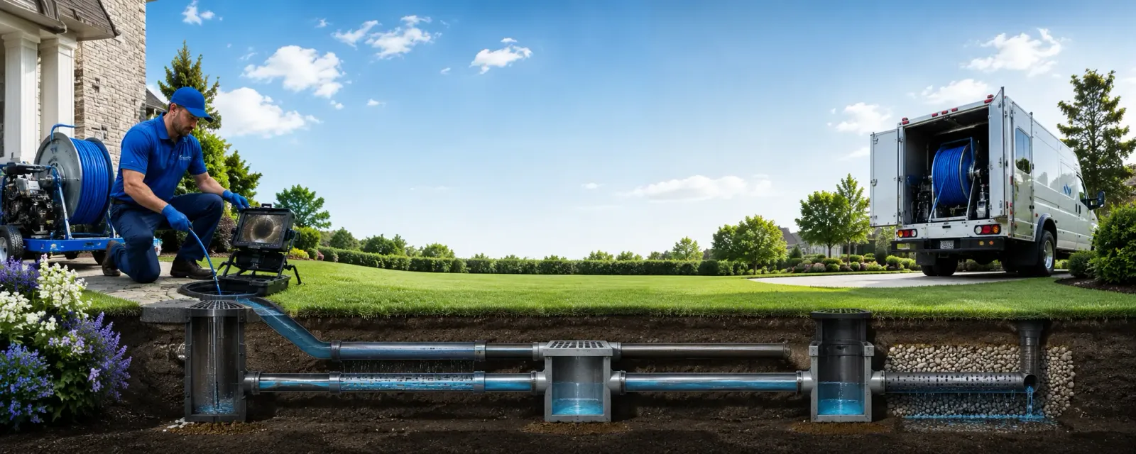 Outdoor drain cleaning information for Belle Plaine, KS
